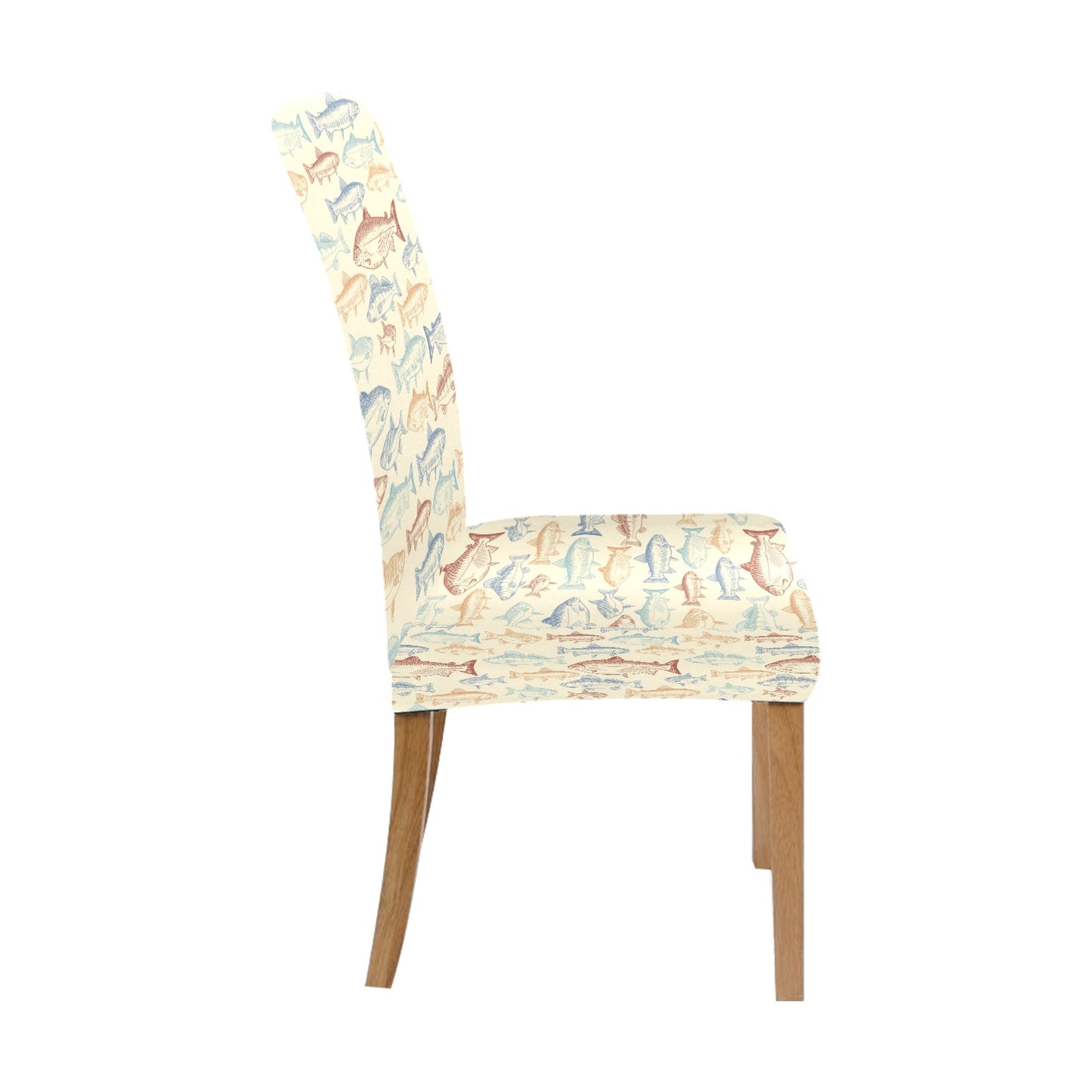 Salmon Fish Print Design LKS302 Dining Chair Slipcover