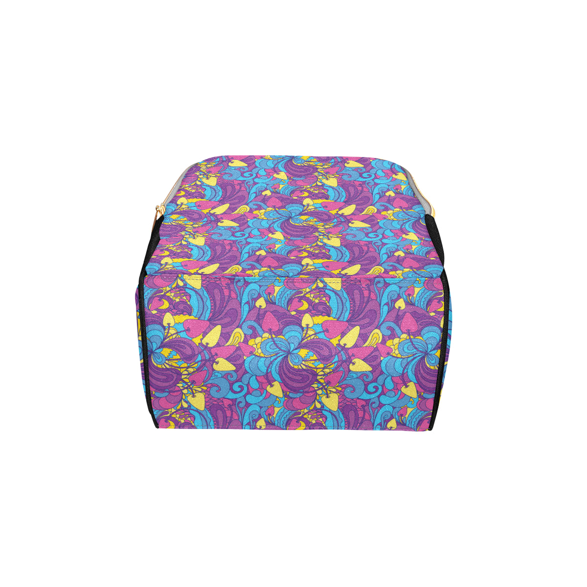 Psychedelic Mushroom Pattern Print Design A03 Diaper Bag Backpack