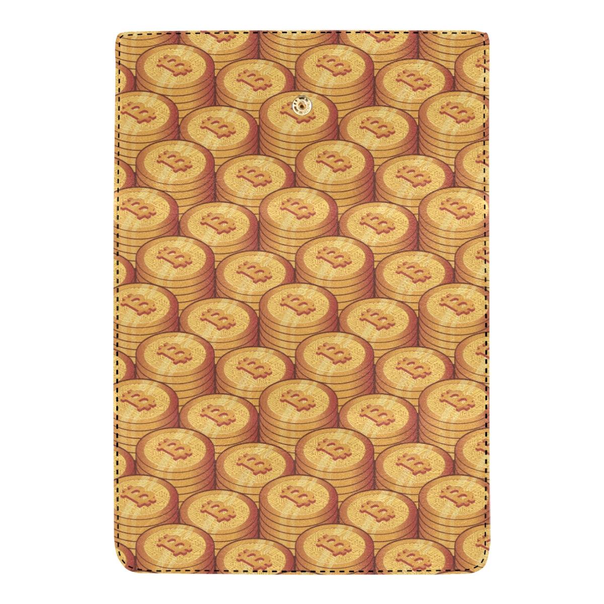 Bitcoin Pattern Print Design 02 Women's Trifold Wallet