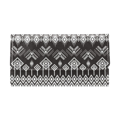 Tribal Pattern Print Design LKS304 Women's Trifold Wallet