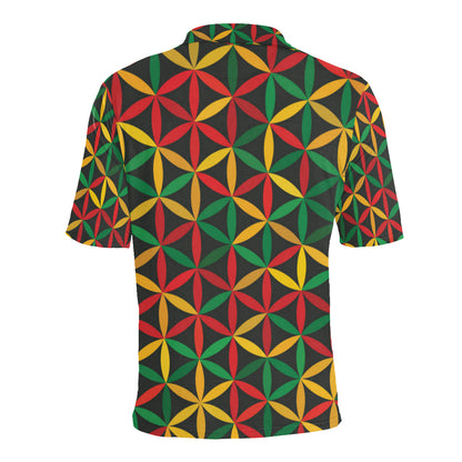 Rasta Pattern Print Design A04 Men Polo Shirt