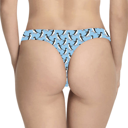 Penguin Dance Pattern Women's Thongs