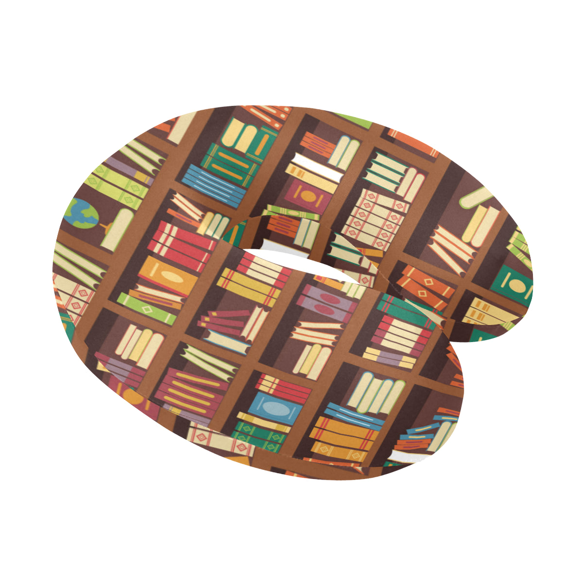 Book Pattern Print Design 06 U-Shaped Travel Neck Pillow