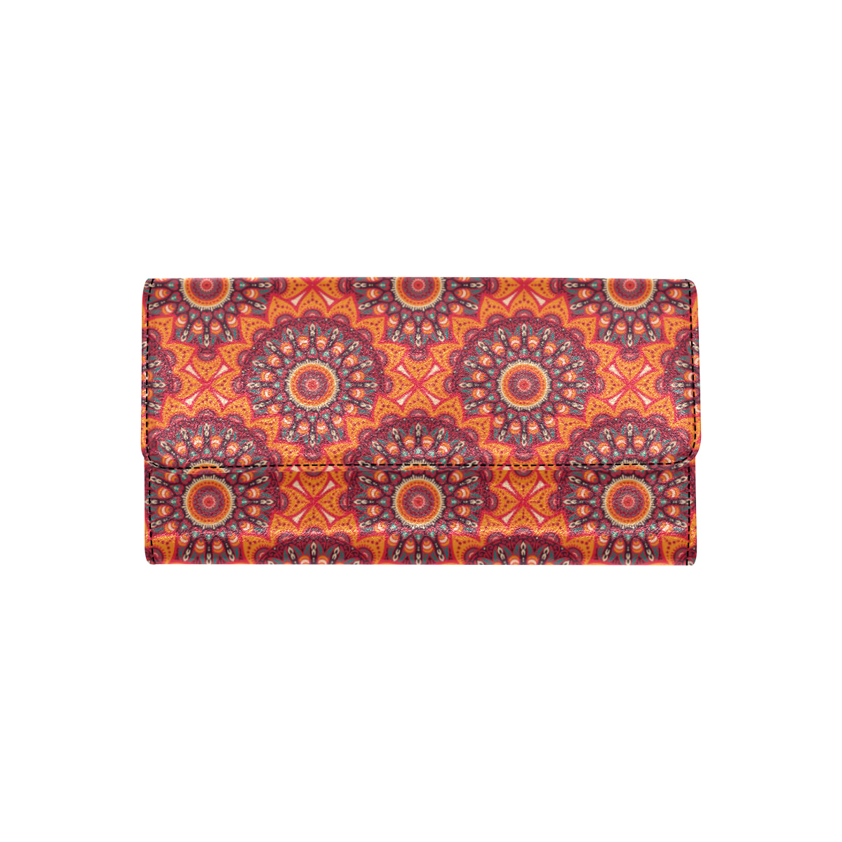 Bohemian Pattern Print Design 04 Women's Trifold Wallet