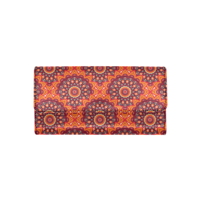 Bohemian Pattern Print Design 04 Women's Trifold Wallet