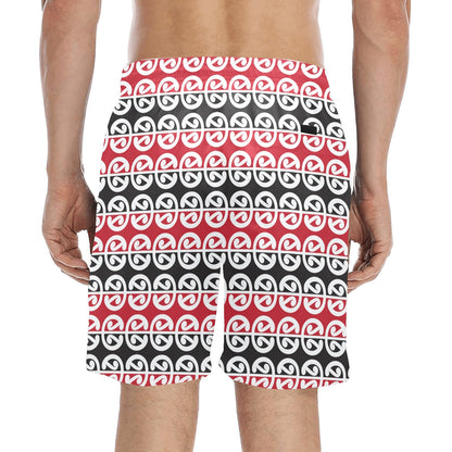 Maori Classic Themed Design Print Men's Swim Trunks Beach Shorts
