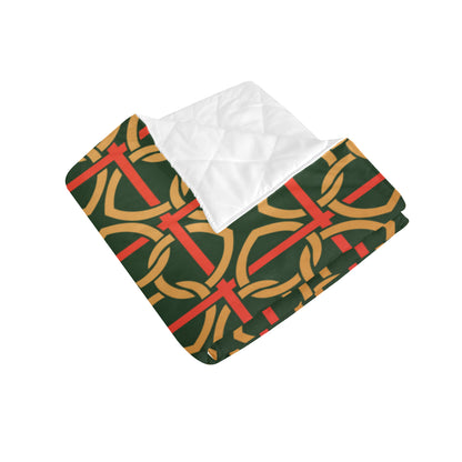 Irish Pattern Print Design 01 Premium Quilt