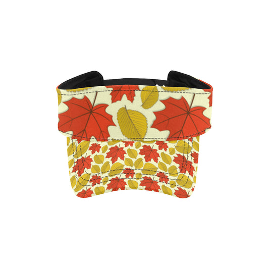 Elm Maple Leave Print Pattern Unisex Sun Visor