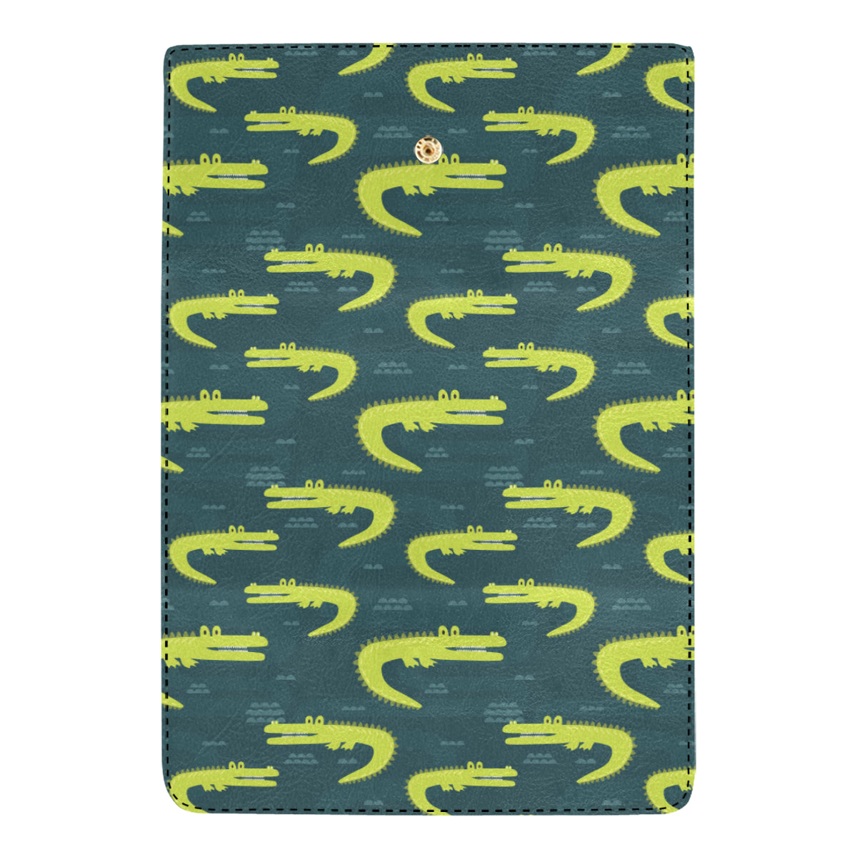 Alligator Pattern Print Design 03 Women's Trifold Wallet