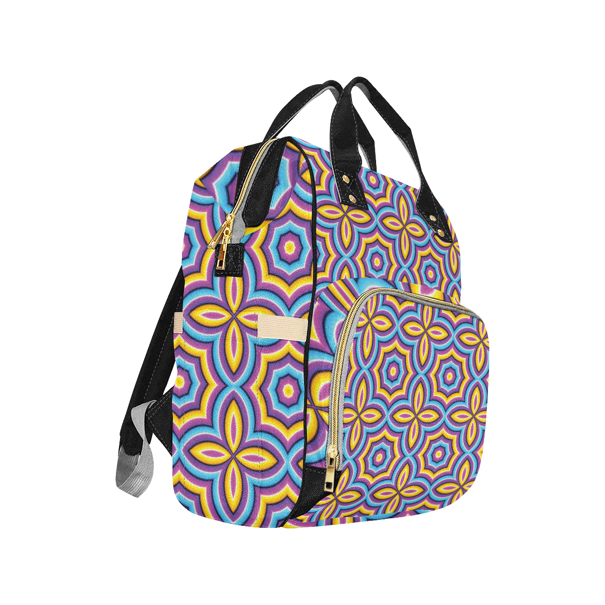 Optical illusion Pattern Print Design A03 Diaper Bag Backpack