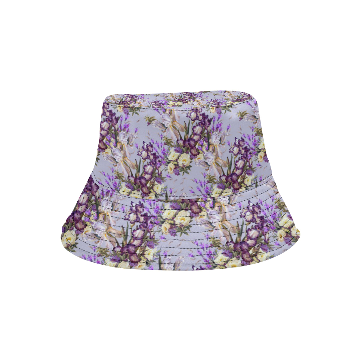 Iris Pattern Print Design IR07 Unisex Bucket Hat