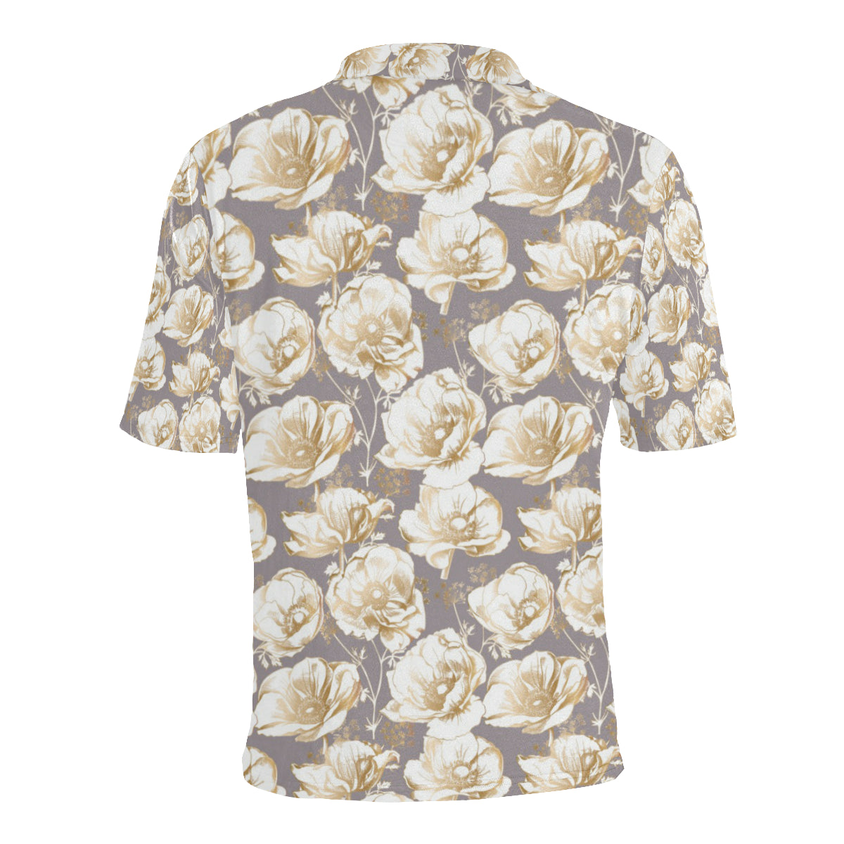 Anemone Pattern Print Design AM05 Men Polo Shirt