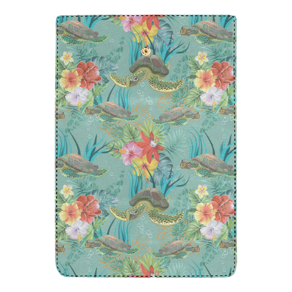 Sea Turtle Pattern Print Design T012 Women's Trifold Wallet