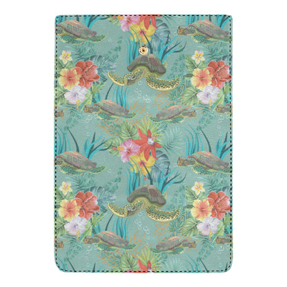 Sea Turtle Pattern Print Design T012 Women's Trifold Wallet