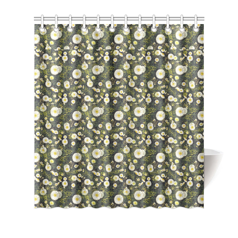 Daisy Pattern Print Design 03 Shower Curtain