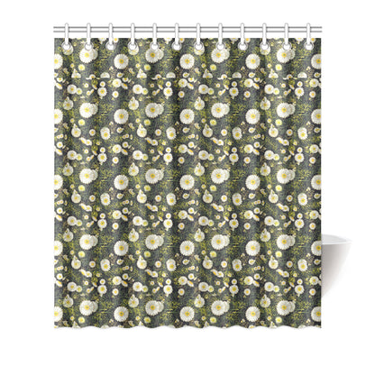 Daisy Pattern Print Design 03 Shower Curtain