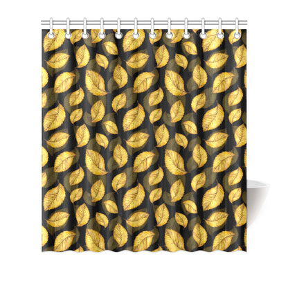 Elm Leave Summer Print Pattern Shower Curtain