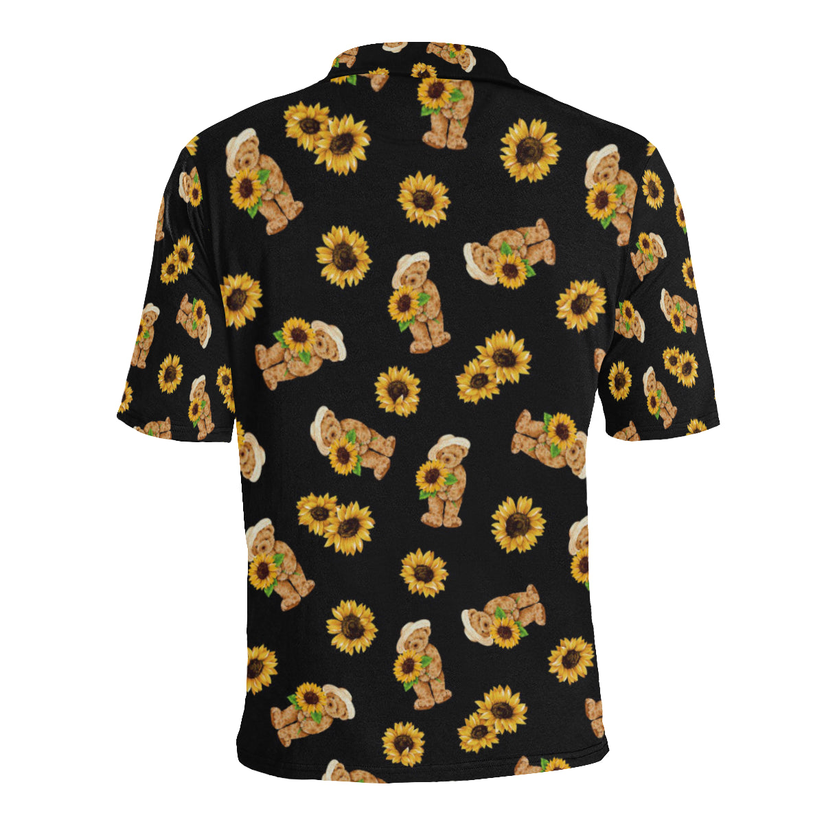 Sunflower Pattern Print Design SF016 Men Polo Shirt