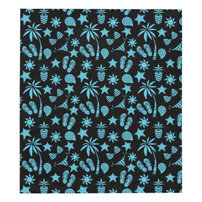 Beach Scene Pattern Print Design 03 Premium Quilt