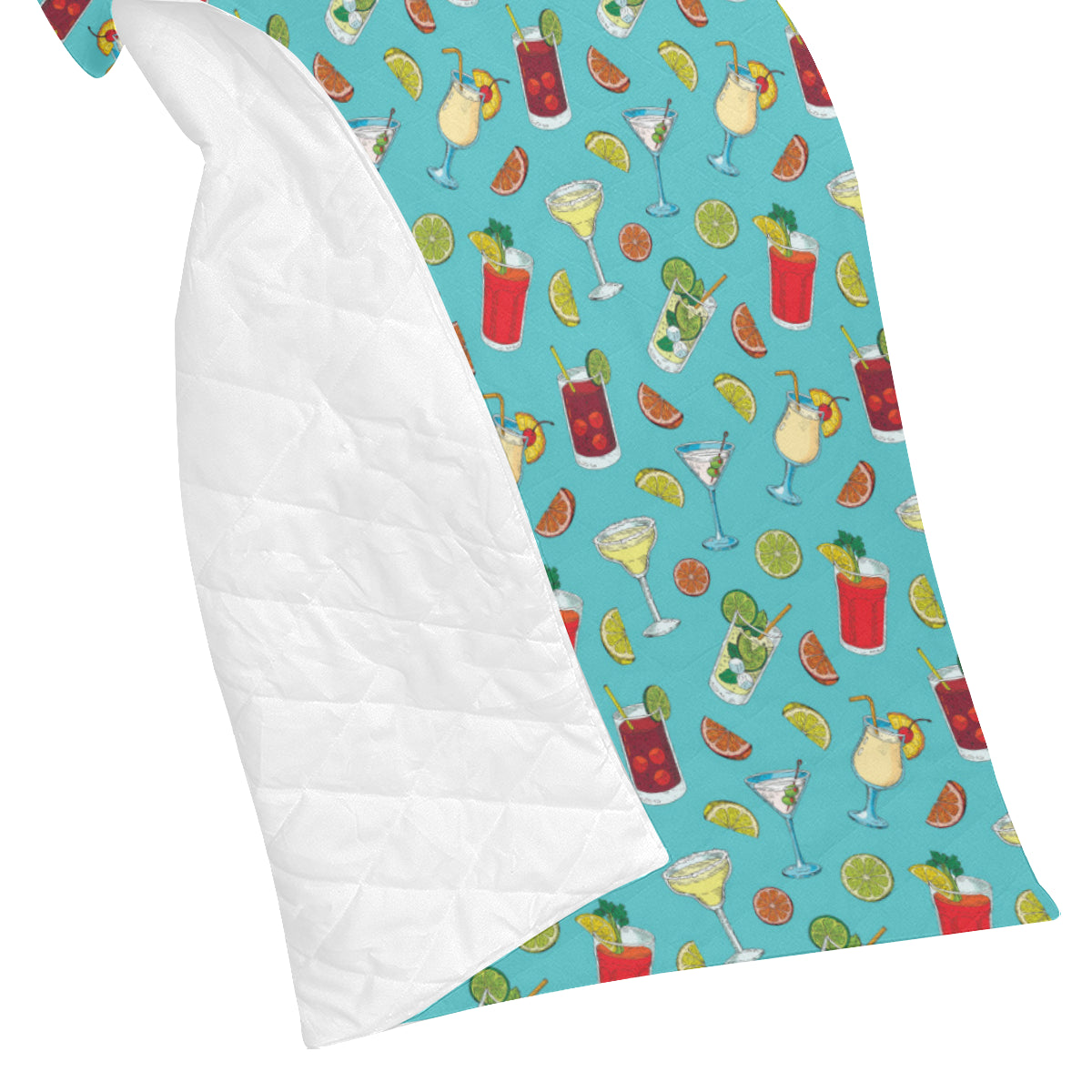 Cocktail Pattern Print Design 05 Premium Quilt