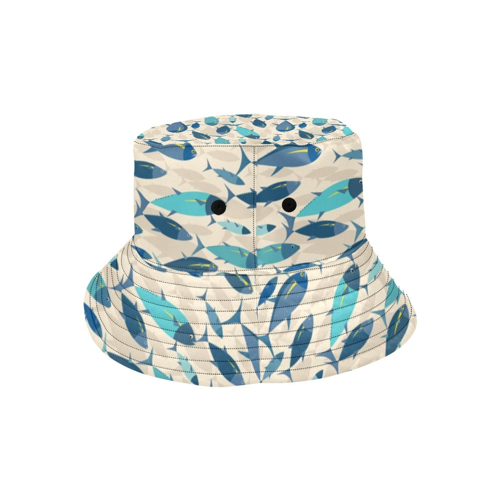 Tuna Fish Print Design LKS302 Unisex Bucket Hat
