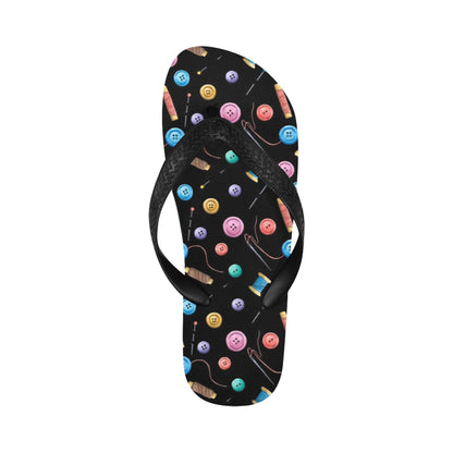 Sewing Print Design LKS309 Flip Flops