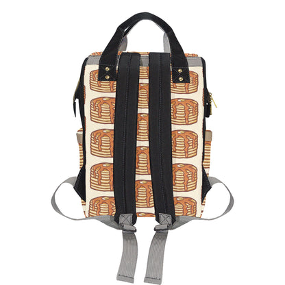 Pancake Pattern Print Design A02 Diaper Bag Backpack