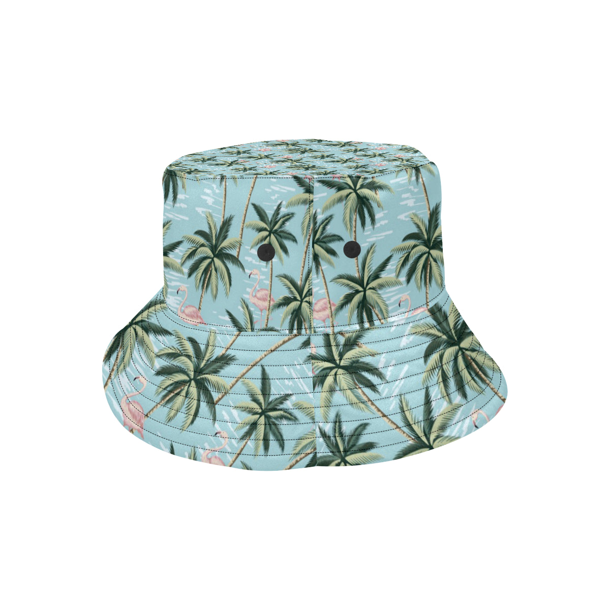 Palm Tree Pattern Print Design PT05 Unisex Bucket Hat