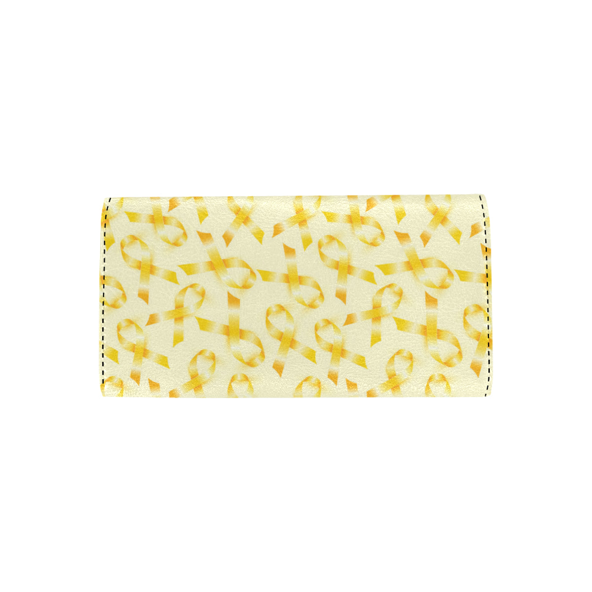 Childhood cancer Pattern Print Design 01 Women's Trifold Wallet