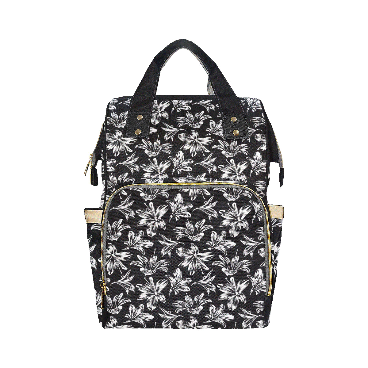 Amaryllis Pattern Print Design AL04 Diaper Bag Backpack
