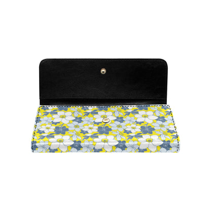 Daffodils Pattern Print Design 01 Women's Trifold Wallet