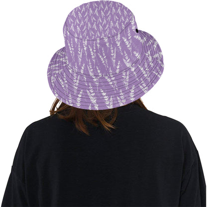 Lavender Pattern Print Design LV08 Unisex Bucket Hat