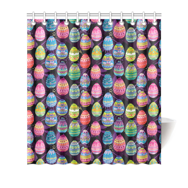 Easter Eggs Pattern Print Design RB08 Shower Curtain