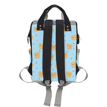 Pomeranians Pattern Print Design A03 Diaper Bag Backpack