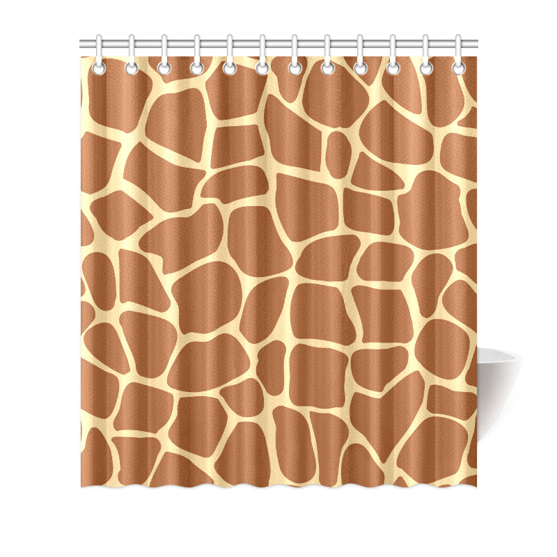 Giraffe Texture Print Shower Curtain