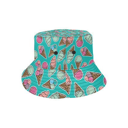 Ice Cream Pattern Print Design IC01 Unisex Bucket Hat