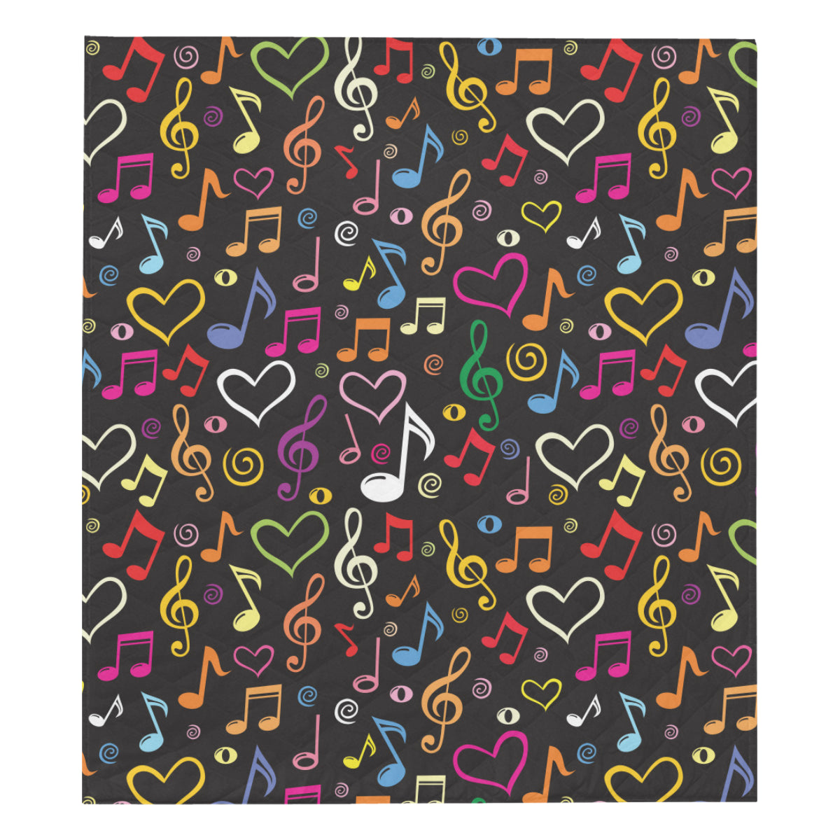 Music note Pattern Print Design A01 Premium Quilt