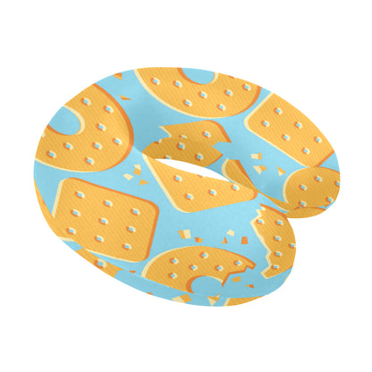 Cracker Pattern Print Design 02 U-Shaped Travel Neck Pillow
