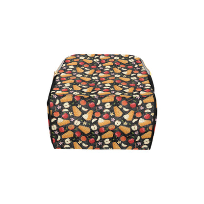 Apple Pie Pattern Print Design 01 Diaper Bag Backpack