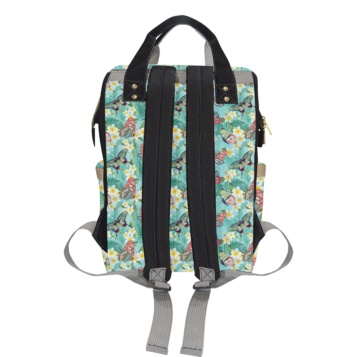 Butterfly Pattern Print Design 09 Diaper Bag Backpack