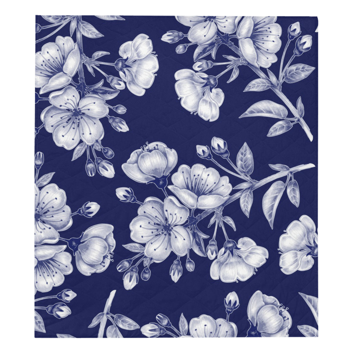 Cherry Blossom Pattern Print Design CB01 Premium Quilt