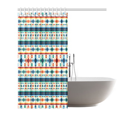 Aztec Pattern Print Design 02 Shower Curtain