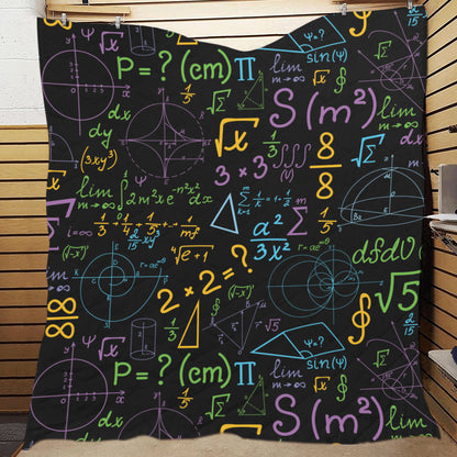 Math Pattern Print Design 03 Premium Quilt