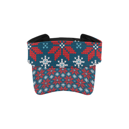 Poinsettia Pattern Print Design A02 Unisex Sun Visor