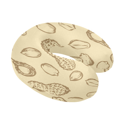 Peanut Pattern Print Design A02 U-Shaped Travel Neck Pillow