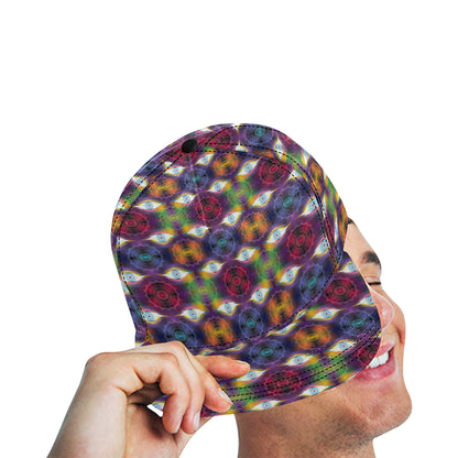 Chakra Eye Print Pattern Snapback Cap