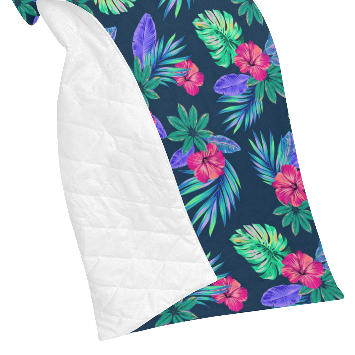 Tropical Flower Pattern Print Design TF09 Premium Quilt