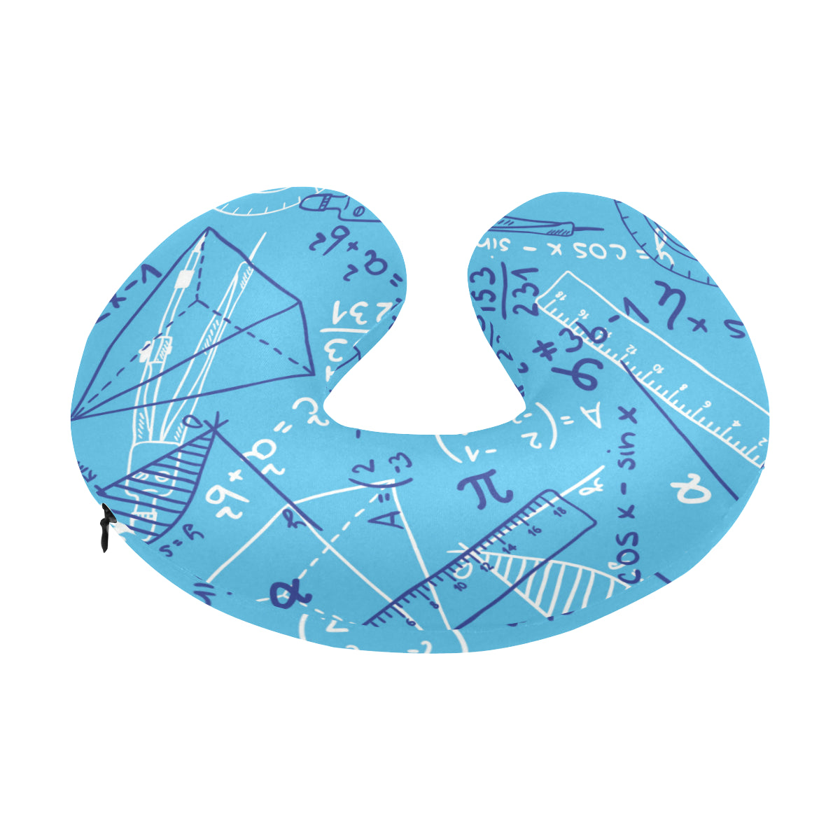 Math Pattern Print Design 02 U-Shaped Travel Neck Pillow