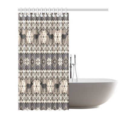 Nordic Pattern Print Design A01 Shower Curtain