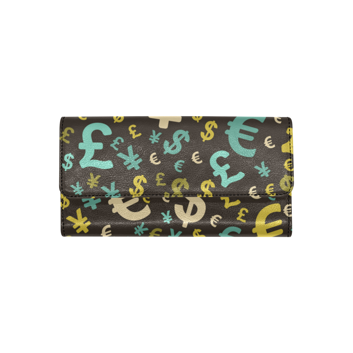 Money Pattern Print Design 01 Women's Trifold Wallet